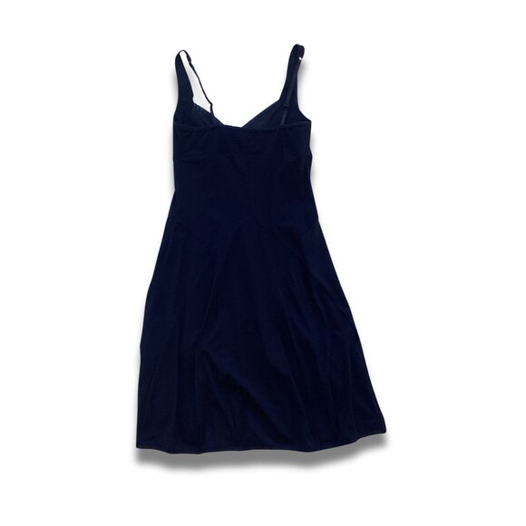 A.MARSI Black Cami Strap Dress Elegant Midi Fit Versatile Design Size 40-48 Wome - Picture 3 of 5